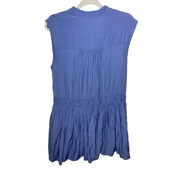 Talulah Sonoma Sundress High-Low Sleeveless Blue Size Small - Picture 2 of 5